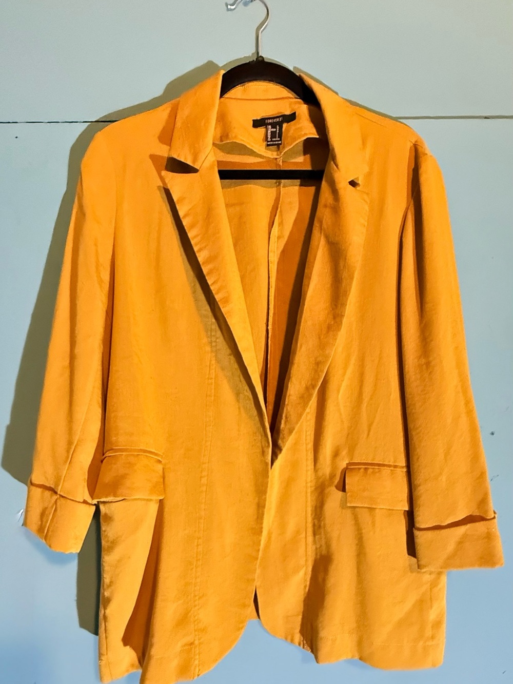 Forever 21 Bright Yellow Women's Blazer
